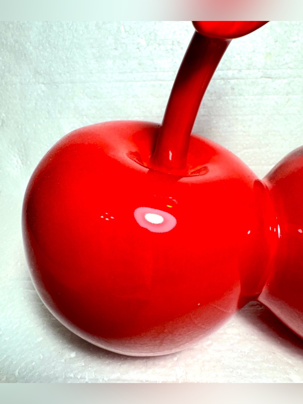 Cherry with Steam Art Deco Decor Home Table Office Fruit Display - Picture 7 of 8
